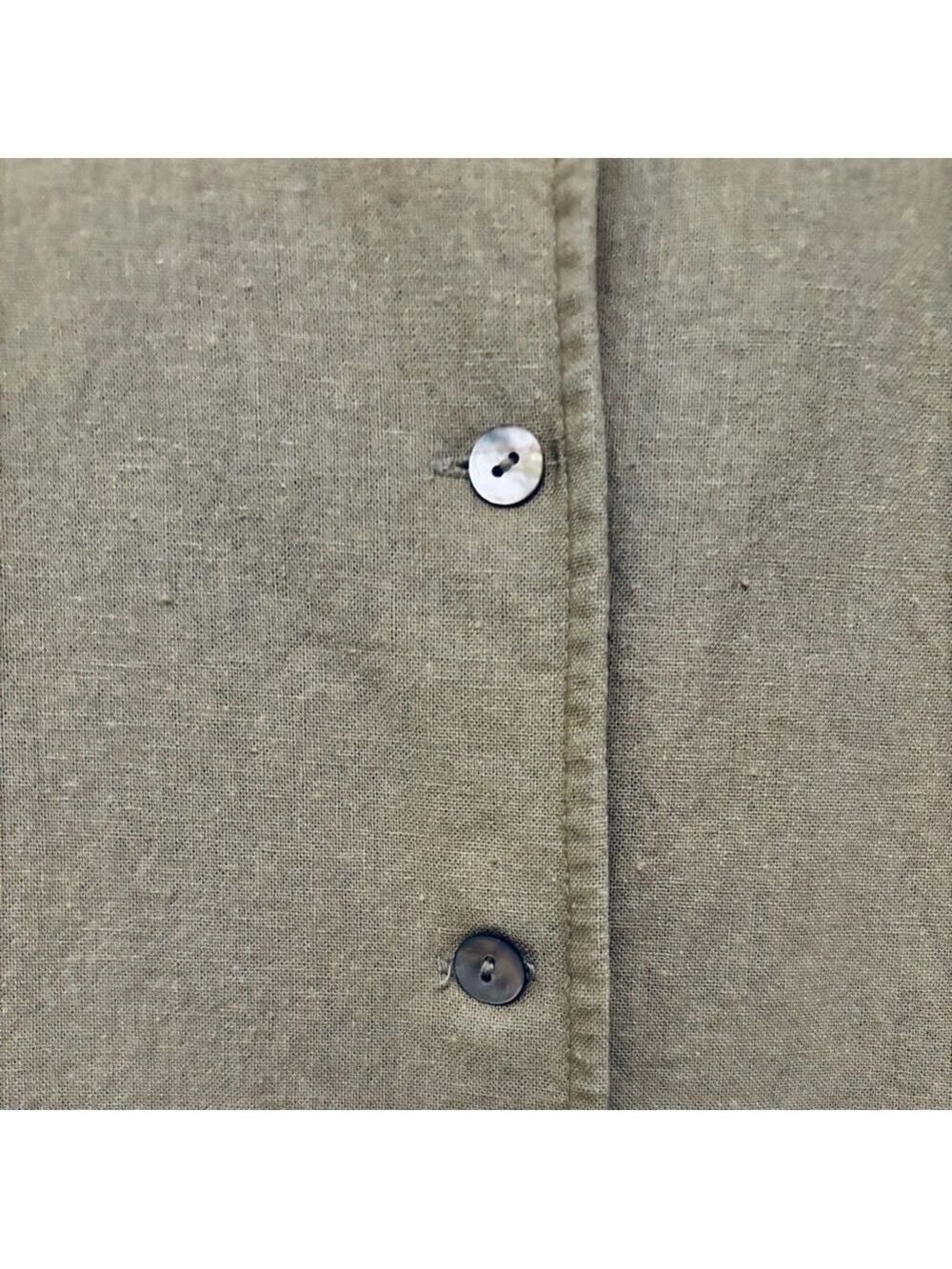 Norton Vintage Light Green Petite Button Down Jacket - Picture 8 of 11